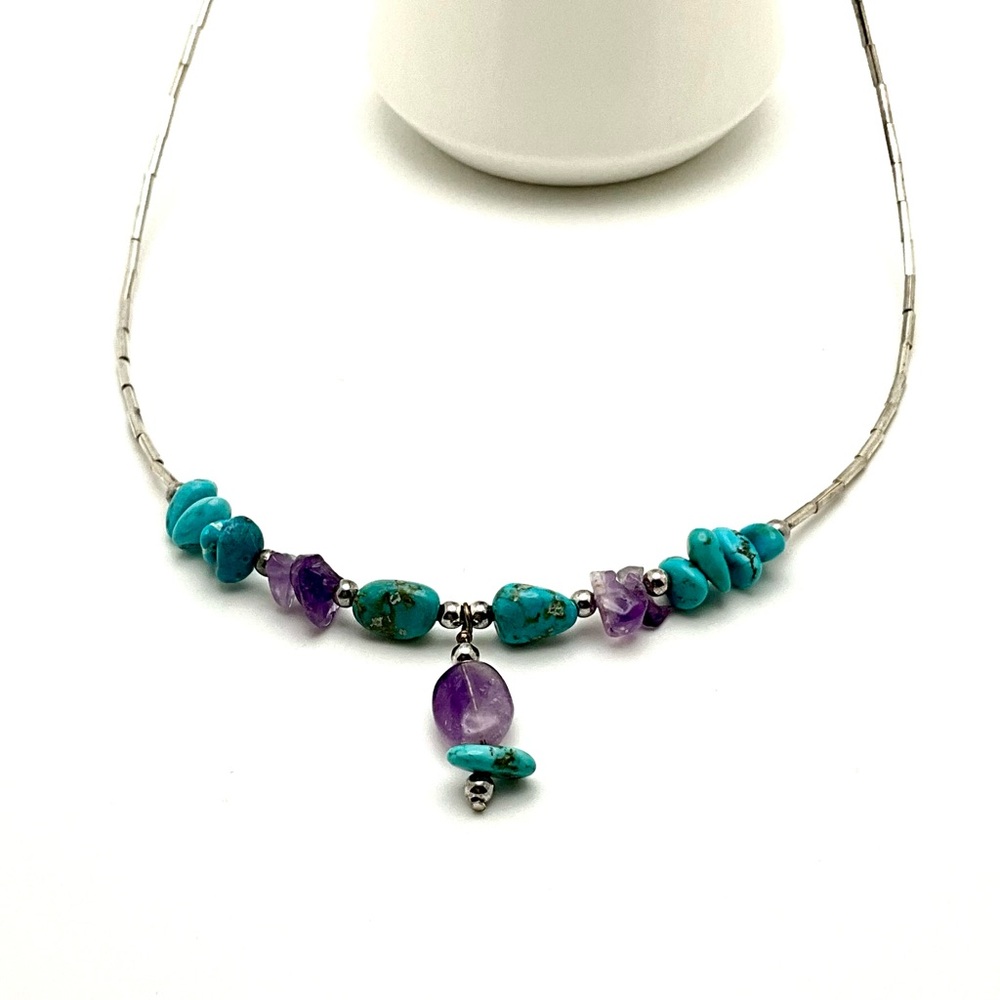 Authentic Native American Handcrafted Necklace Wi… - image 2